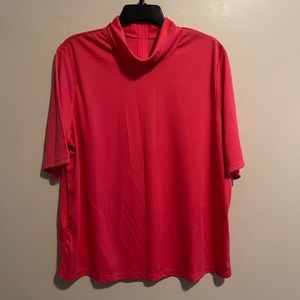 Vicki Wayne Blouse Cowl Neck Short Sleeve